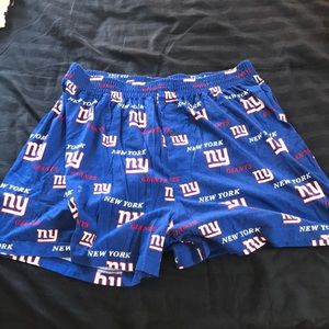 XL NY Giants Pajama Shorts